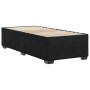 Estructura de cama sin colchón terciopelo negro 90x190 cm