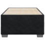 Estructura de cama sin colchón terciopelo negro 90x190 cm