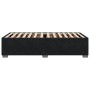 Estructura de cama sin colchón terciopelo negro 90x190 cm
