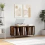 Scheibenschrank aus geräuchertem Eichensperrholz, 100 x 38 x 48 cm von vidaXL, CD- und DVD-Speicher - Ref: Foro24-831745, Pre...