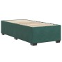 Estructura de cama sin colchón terciopelo verde oscuro 90x190cm en Camas y somieres | Comprar online en Foro24