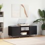 Schwarzer Plattenschrank aus Sperrholz, 121 x 38 x 48 cm von vidaXL, CD- und DVD-Speicher - Ref: Foro24-831669, Preis: 81,36 ...