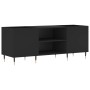 Schwarzer Plattenschrank aus Sperrholz, 121 x 38 x 48 cm von vidaXL, CD- und DVD-Speicher - Ref: Foro24-831669, Preis: 81,36 ...