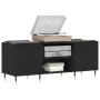 Mueble para discos madera contrachapada negro 121x38x48 cm de vidaXL, Almacenamiento para CD y DVD - Ref: Foro24-831669, Prec...