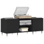 Schwarzer Plattenschrank aus Sperrholz, 121 x 38 x 48 cm von vidaXL, CD- und DVD-Speicher - Ref: Foro24-831669, Preis: 81,36 ...