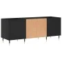 Schwarzer Plattenschrank aus Sperrholz, 121 x 38 x 48 cm von vidaXL, CD- und DVD-Speicher - Ref: Foro24-831669, Preis: 80,45 ...