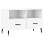 Sperrholz TV-Möbel weiß 80x36x50 cm von vidaXL, TV-Möbel - Ref: Foro24-828988, Preis: 66,44 €, Rabatt: %