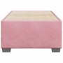 Estructura de cama sin colchón terciopelo rosa 90x190 cm en Camas y somieres | Comprar online en Foro24