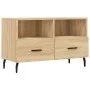 TV-Schrank aus geräuchertem Eichensperrholz, 80 x 36 x 50 cm von vidaXL, TV-Möbel - Ref: Foro24-828991, Preis: 66,76 €, Rabat...
