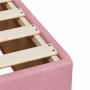Estructura de cama sin colchón terciopelo rosa 90x190 cm en Camas y somieres | Comprar online en Foro24