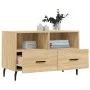TV-Schrank aus geräuchertem Eichensperrholz, 80 x 36 x 50 cm von vidaXL, TV-Möbel - Ref: Foro24-828991, Preis: 66,76 €, Rabat...