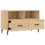 TV-Schrank aus geräuchertem Eichensperrholz, 80 x 36 x 50 cm von vidaXL, TV-Möbel - Ref: Foro24-828991, Preis: 67,59 €, Rabat...