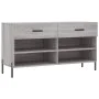 Sonoma gray engineered wood shoe bench 102x35x55 cm by vidaXL, Shoe racks and shoe organizers - Ref: Foro24-829754, Price: 59...