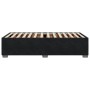 Estructura de cama sin colchón terciopelo negro 90x200 cm