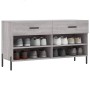 Sonoma gray engineered wood shoe bench 102x35x55 cm by vidaXL, Shoe racks and shoe organizers - Ref: Foro24-829754, Price: 60...