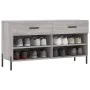 Sonoma gray engineered wood shoe bench 102x35x55 cm by vidaXL, Shoe racks and shoe organizers - Ref: Foro24-829754, Price: 59...
