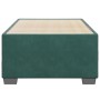 Estructura de cama sin colchón terciopelo verde oscuro 90x200cm