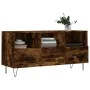 Smoked oak engineered wood TV cabinet 102x36x50 cm by vidaXL, TV Furniture - Ref: Foro24-829033, Price: 76,35 €, Discount: %