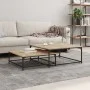 Stackable coffee tables 2 pieces engineered wood Sonoma oak by vidaXL, Coffee table - Ref: Foro24-832819, Price: 74,54 €, Dis...