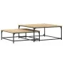 Stackable coffee tables 2 pieces engineered wood Sonoma oak by vidaXL, Coffee table - Ref: Foro24-832819, Price: 74,54 €, Dis...