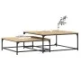 Stackable coffee tables 2 pieces engineered wood Sonoma oak by vidaXL, Coffee table - Ref: Foro24-832819, Price: 74,54 €, Dis...