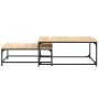 Stapelbare Couchtische 2 Stk. Holzwerkstoff Sonoma Eiche von vidaXL, Couchtisch - Ref: Foro24-832819, Preis: 74,54 €, Rabatt: %
