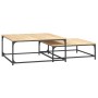 Stackable coffee tables 2 pieces engineered wood Sonoma oak by vidaXL, Coffee table - Ref: Foro24-832819, Price: 76,12 €, Dis...