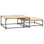 Stackable coffee tables 2 pieces engineered wood Sonoma oak by vidaXL, Coffee table - Ref: Foro24-832819, Price: 74,54 €, Dis...