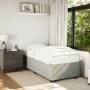 Estructura de cama sin colchón terciopelo gris claro 100x200 cm