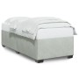 Estructura de cama sin colchón terciopelo gris claro 100x200 cm