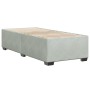 Estructura de cama sin colchón terciopelo gris claro 100x200 cm