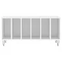 Plywood white record storage unit 100x38x48 cm by vidaXL, CD and DVD storage - Ref: Foro24-831748, Price: 76,05 €, Discount: %