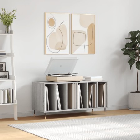 Schallplattenschrank aus grauem Sonoma-Sperrholz, 100 x 38 x 48 cm von vidaXL, CD- und DVD-Speicher - Ref: Foro24-831746, Pre...