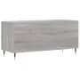 Mueble para discos madera contrachapada gris Sonoma 100x38x48cm de vidaXL, Almacenamiento para CD y DVD - Ref: Foro24-831746,...