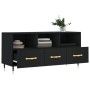 Black engineered wood TV cabinet 102x36x50 cm by vidaXL, TV Furniture - Ref: Foro24-829013, Price: 80,30 €, Discount: %
