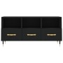 Black engineered wood TV cabinet 102x36x50 cm by vidaXL, TV Furniture - Ref: Foro24-829013, Price: 80,30 €, Discount: %