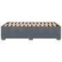 Estructura de cama sin colchón terciopelo gris oscuro 120x190cm