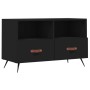 Mueble para TV madera contrachapada negro 80x36x50 cm de vidaXL, Muebles TV - Ref: Foro24-828941, Precio: 52,82 €, Descuento: %