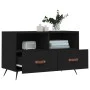 TV stand made of black plywood, 80x36x50 cm by vidaXL, TV Furniture - Ref: Foro24-828941, Price: 52,37 €, Discount: %