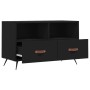 Mueble para TV madera contrachapada negro 80x36x50 cm de vidaXL, Muebles TV - Ref: Foro24-828941, Precio: 52,82 €, Descuento: %