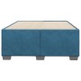 Estructura de cama terciopelo azul oscuro 120x190 cm