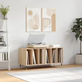 Sperrholz Scheibenmöbel Sonoma Eiche 100x38x48 cm von vidaXL, CD- und DVD-Speicher - Ref: Foro24-831743, Preis: 73,71 €, Raba...
