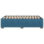 Estructura de cama terciopelo azul oscuro 120x190 cm