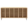 Sperrholz Scheibenmöbel Sonoma Eiche 100x38x48 cm von vidaXL, CD- und DVD-Speicher - Ref: Foro24-831743, Preis: 77,32 €, Raba...