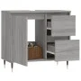Sonoma gray plywood bathroom cabinet 65x33x60 cm by vidaXL, bathroom vanities - Ref: Foro24-831602, Price: 59,81 €, Discount: %