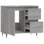 Sonoma gray plywood bathroom cabinet 65x33x60 cm by vidaXL, bathroom vanities - Ref: Foro24-831602, Price: 59,81 €, Discount: %