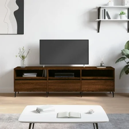 TV-Schrank aus braunem Eichensperrholz, 150 x 30 x 44,5 cm von vidaXL, TV-Möbel - Ref: Foro24-831299, Preis: 103,94 €, Rabatt: %