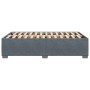 Estructura de cama sin colchón terciopelo gris oscuro 120x200cm
