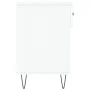 White engineered wood shoe bench 102x35x55 cm by vidaXL, Shoe racks and shoe organizers - Ref: Foro24-829732, Price: 53,20 €,...