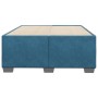 Estructura de cama de terciopelo azul 120x200 cm